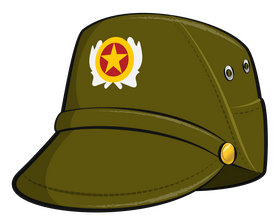 Vietnam military cap clipart