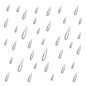 Rain black and white clipart