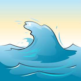 Sea wave vector