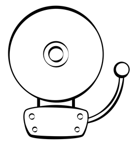 Bell black and white clipart