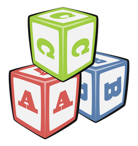 Letter blocks clipart