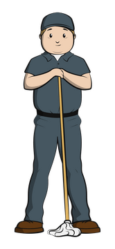 Janitor clipart