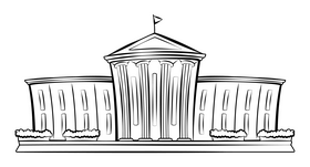 University black and white clipart