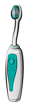 Electric toothbrush clipart