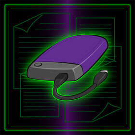 Portable hard drive vector