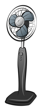 Pedestal fan clipart