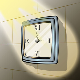 Wall clock vector