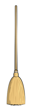 Corn broom clipart
