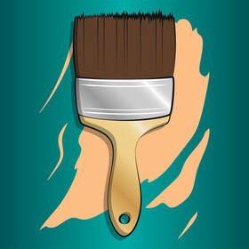 Paint brush vector