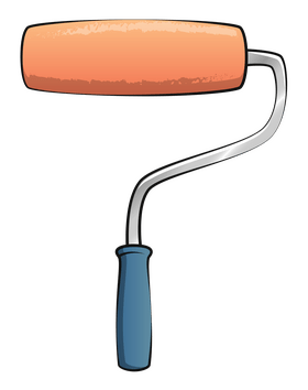 Paint roller brush clipart
