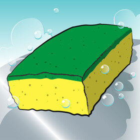 Scrub sponge vector