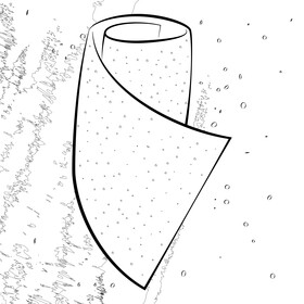 Sandpaper black and white vector