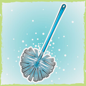 Toilet brush vector