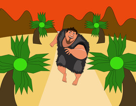Grug the Croods drawing vector