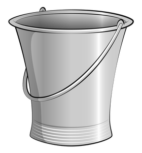 Steel bucket clipart