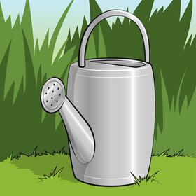 Watering can vector