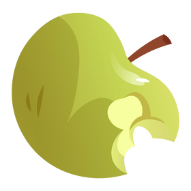 Apple bite clipart