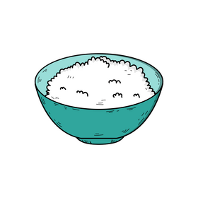 Rice drawing clipart