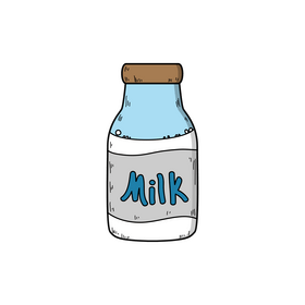 Milk drawing clipart