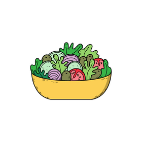 Salad drawing clipart