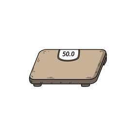 Weight scale drawing clipart