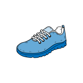 Sport shoe drawing clipart