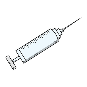 Syringe drawing clipart
