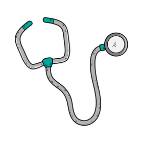 Stethoscope drawing clipart