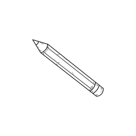 Painting pencil drawing black and white clipart