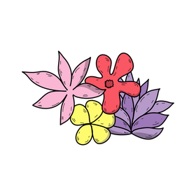 Flowers drawing clipart