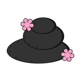 Spa stones drawing clipart