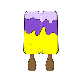 Double stick ice cream drawing clipart