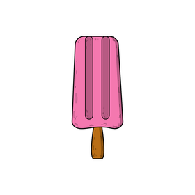 Popsicle ice cream drawing clipart