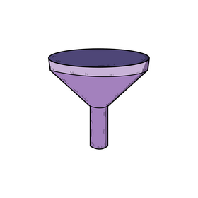 Funnel drawing clipart