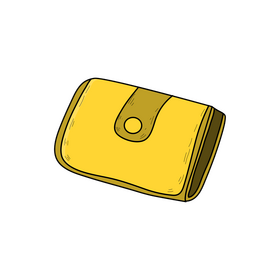 Wallet drawing clipart
