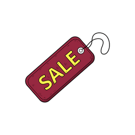 Sale tag drawing clipart