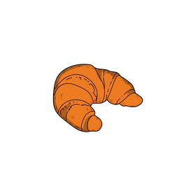 France croissant drawing clipart