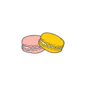 Macarons drawing clipart
