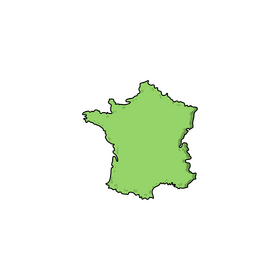France map drawing clipart