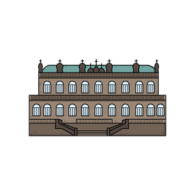 Zwinger palace drawing clipart