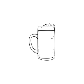 Germany beer drawing black and white clipart
