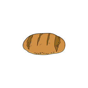 German bread drawing clipart