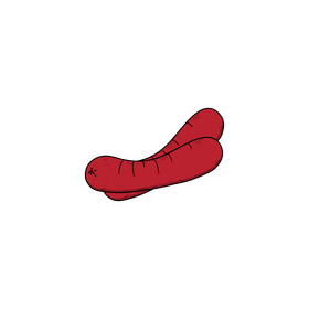 Germany sausage drawing clipart