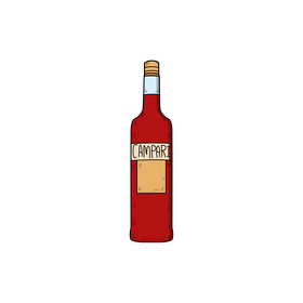 Campari drawing clipart