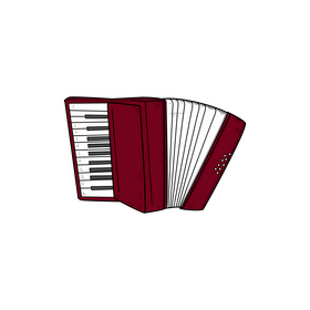 Accordion drawing clipart