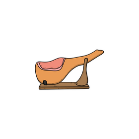 Jamon drawing clipart