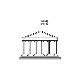 British Museum drawing black and white clipart