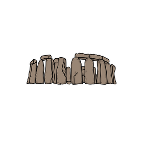 Stonehenge drawing clipart