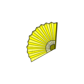 Chinese hand fan drawing clipart