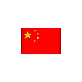 China flag drawing clipart
